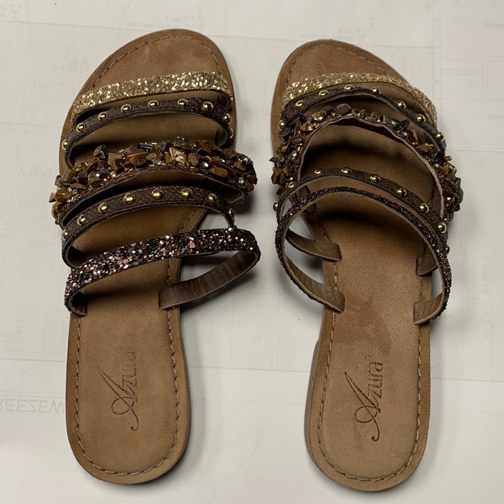 Mineral Sandals brown multi from Soft Surroundings, worn one time.